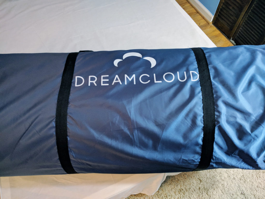 dreamcloud mattress in bag