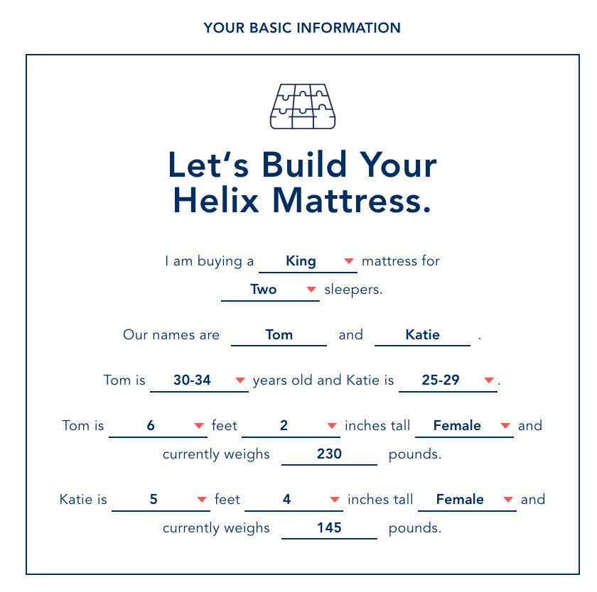helix mattress review - customized comfort