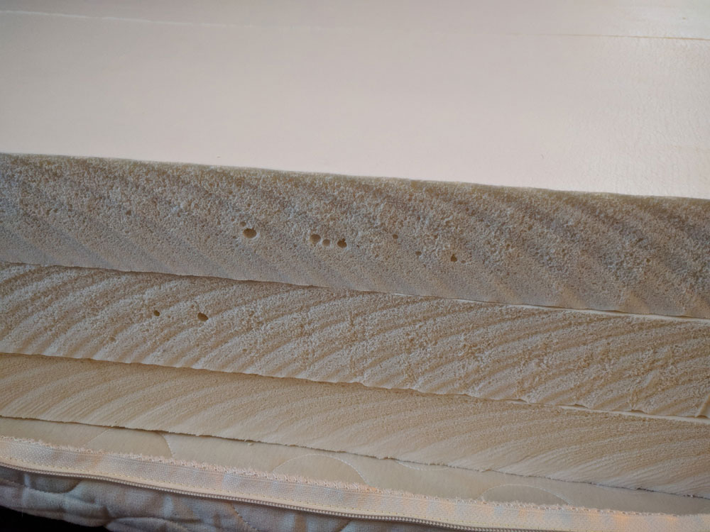 Spindle Mattress latex layers